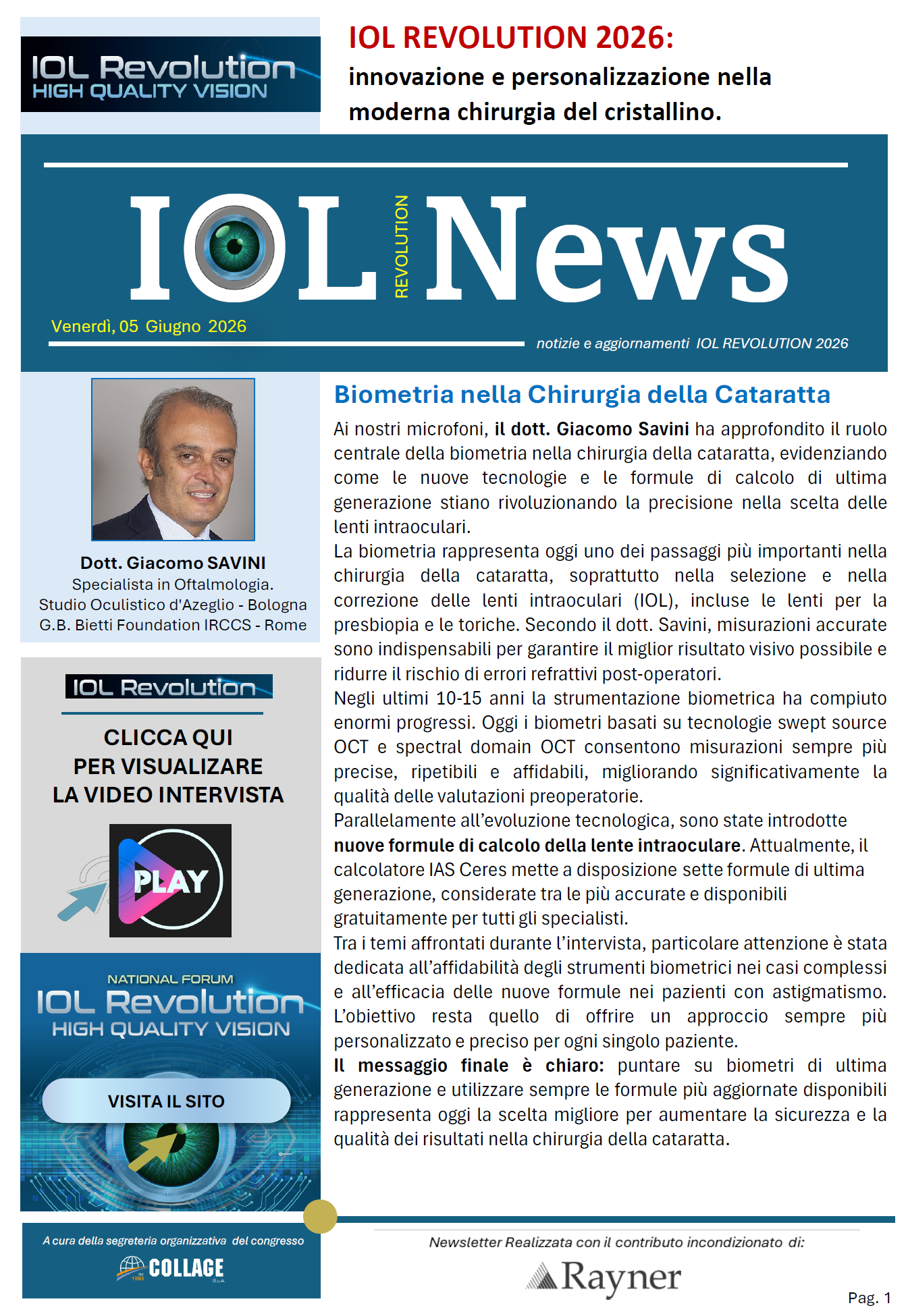 L’evoluzione della biometria delle lenti I-tech